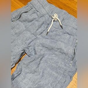 Athleta Cabo Linen Wide Leg Pants | Size 12P